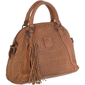 STS Ranchwear Womens Sweetgrass Sansa Distressed Tan Leather Satchel Bag