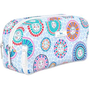 SCOUT 3-Way Bag - Travel Makeup Pouch and Toiletry Bag for Women with Three Zipper Compartments - Stands Upright, Wipes Clean