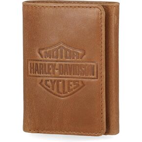 محفظة Harley-Davidson الجلدية الرجالية ثلاثية الطي بخاصية RFID in Kuwait