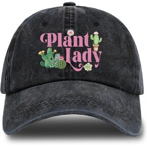 Plant Adjustable Washed Cotton Baseball Cap, Funny Succulents Trucker Hat Gift for Men Women Dad Mom Plant Lover