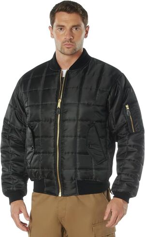 Rothco Quilted MA-1 Flight Bomber Jacket – Flight Jacket with Warm Poly Fiberfill - Casual Bomber Jacket in Saudi Arabia