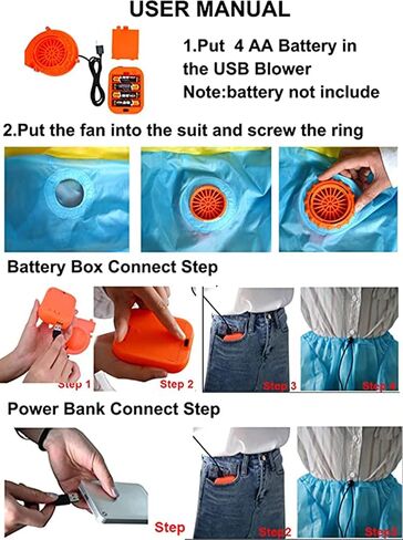 Easter Inflatable Costume Bunny Costume Suspenders Rabbit Blow Up Suit for Adults in Saudi Arabia