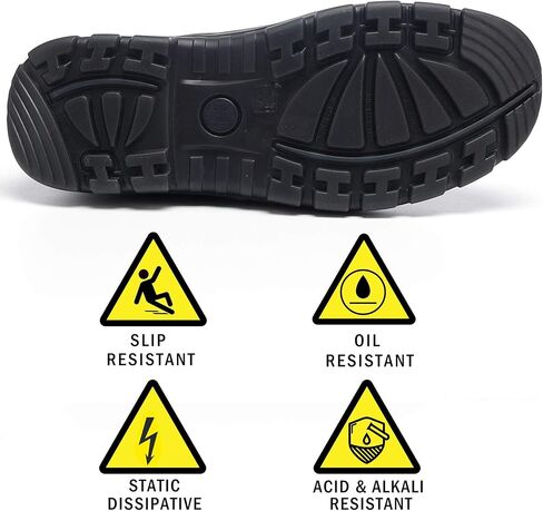 Men's Work Boots Steel Toe Soft Toe Waterproof Slip On Anti-Puncture Slip Resistant Safety Working Boots in Saudi Arabia