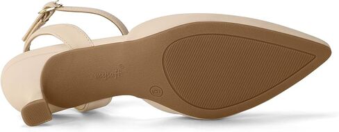 mysoft Women's Pumps Shoes Ankle Strap 2 Inch Kitten Heels Sexy Pointed Toe Wedding Party Dress Sandals in Kuwait