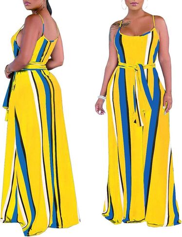 Womens Plus-Size Summer Bohemian Beach Sundress Spaghetti Strap Loose Long Maxi Dresses with Pockets in Saudi Arabia