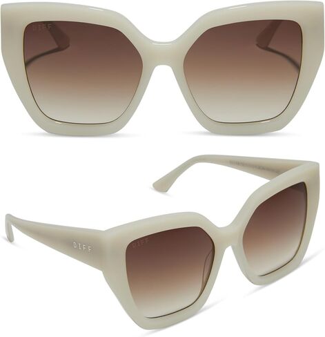 DIFF Blaire Designer Angular Oversized Sunglasses for Women UV400 Protection in Saudi Arabia