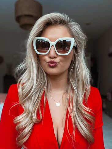 DIFF Blaire Designer Angular Oversized Sunglasses for Women UV400 Protection in Saudi Arabia