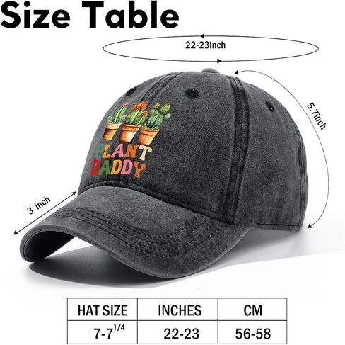 Plant Adjustable Washed Cotton Baseball Cap, Funny Succulents Trucker Hat Gift for Men Women Dad Mom Plant Lover in Kuwait