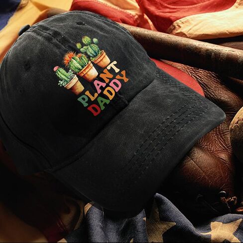 Plant Adjustable Washed Cotton Baseball Cap, Funny Succulents Trucker Hat Gift for Men Women Dad Mom Plant Lover in Kuwait