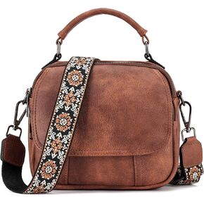 OPAGE Small Crossbody Bags for Women Trendy, Soft PU Leather Womens Crossbody Purse Shoulder Handbags