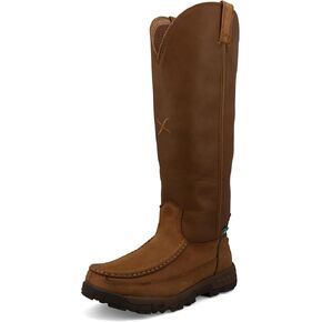 Twisted X Women's 16" Snake Boot, Moc Toe with CellStretch