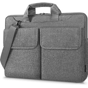 DOMISO 10 Inch Laptop Sleeve Shoulder Bag Compatible with 10.1-10.5 Inch Laptops /9.7" 10.5" iPad Pro/10 Surface Go 2/10.8" Huawei M5 Pro/Lenovo/Asus,Dark Grey