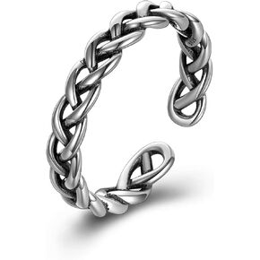 Butterfly Spoon/Feather/Daisy/Celtic Knot Ring 925 Sterling Silver Vintage Ring Western Style Jewelry gifts for Women Men