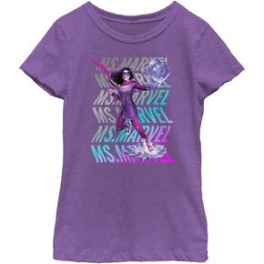 Marvel Ms Wave Girls Short Sleeve Tee Shirt