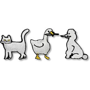 مجموعة من 3 رقع معتمدة من CPR وMeowdy - شارات رقعة معنوية شعار رقع خطافية مزخرفة لملحقات حقيبة الظهر للملابس - شاشة مطرزة للتذكارات in Kuwait