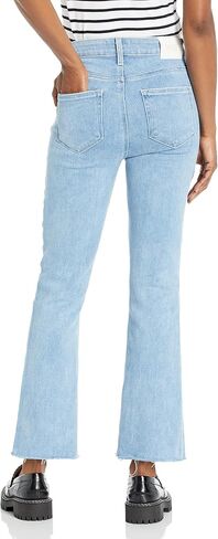 PAIGE Women's Vintage Colette Raw Hem High Rise Cropped Flare in Park Ave in Saudi Arabia