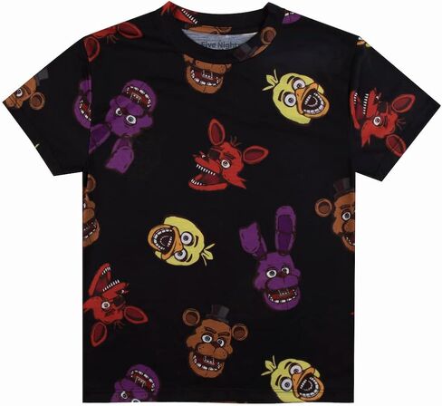 تي شيرت للأولاد من Five Nights At Freddy's Game Over بياقة دائرية وأكمام قصيرة مكونة من 4 قطع in Saudi Arabia