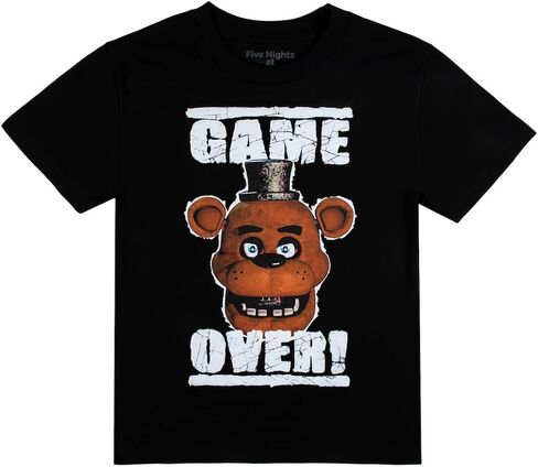 تي شيرت للأولاد من Five Nights At Freddy's Game Over بياقة دائرية وأكمام قصيرة مكونة من 4 قطع in Saudi Arabia