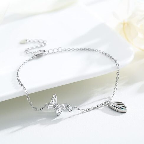 Butterfly/Deer/Infinity/Celtic/Snowflake Bracelet for Women Girls 925 Sterling Silver Adjustable Bracelet Jewelry Gift for Women Girls in Saudi Arabia