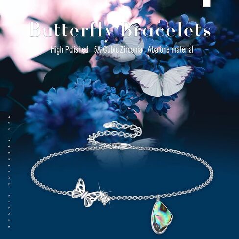 Butterfly/Deer/Infinity/Celtic/Snowflake Bracelet for Women Girls 925 Sterling Silver Adjustable Bracelet Jewelry Gift for Women Girls in Saudi Arabia