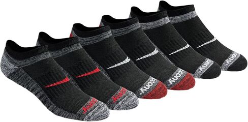 Saucony Men's RunDry Bolt Performance 6, 12, 18 Pairs No-Show Socks, M-XXL in Saudi Arabia