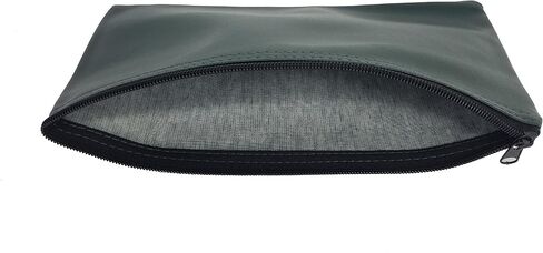 3 Piece Set PM Company Security Bank Deposit Bag / Utility Zipper Coin Bag / Pouch Safe Money Organizer Bag / 11 X 5.5 Inches (FREE RETURN) (BANK BAG-PACK OF 3 - Green) in Kuwait