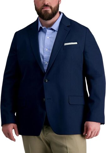 سترة Haggar الرجالية The Active Series ذات المقاس الكلاسيكي من الجبردين (المقاسات العادية والكبيرة والطويلة) in Kuwait