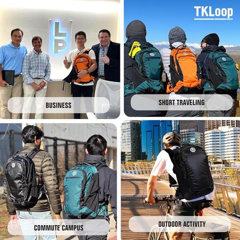 Casual Laptop Backpack for Men and Women 24L Backpack Daypack with Wash Bag and Rainproof Cover up to 17 Inch Laptop Backpack for Travel,College,Daily use,Work,Commuter Business (Black) in Kuwait
