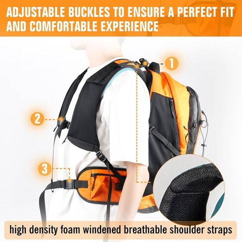 Casual Laptop Backpack for Men and Women 24L Backpack Daypack with Wash Bag and Rainproof Cover up to 17 Inch Laptop Backpack for Travel,College,Daily use,Work,Commuter Business (Black) in Kuwait