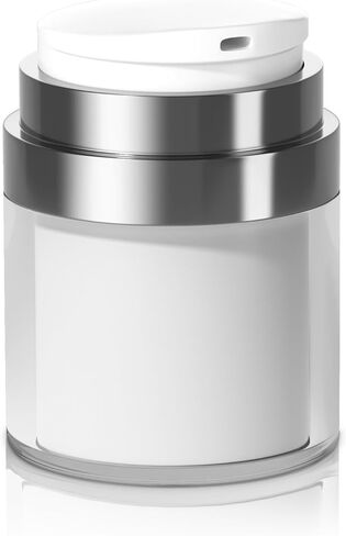 Morfone Airless Pump Jars, 1.0 oz Lotion Dispenser, Moisturizer Pump Container, Leak-proof Travel Containers for Cream Lotion Gels Thick Moisturizer Toiletry (Duck Billed Pump Head) in Kuwait