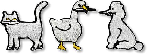 مجموعة من 3 رقع معتمدة من CPR وMeowdy - شارات رقعة معنوية شعار رقع خطافية مزخرفة لملحقات حقيبة الظهر للملابس - شاشة مطرزة للتذكارات in Kuwait