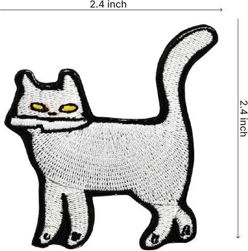 مجموعة من 3 رقع معتمدة من CPR وMeowdy - شارات رقعة معنوية شعار رقع خطافية مزخرفة لملحقات حقيبة الظهر للملابس - شاشة مطرزة للتذكارات in Kuwait