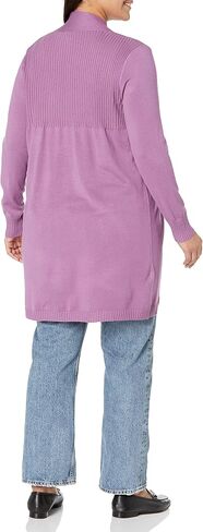 Avenue Women's Plus Size Cardi Mila Rib Detail in Saudi Arabia