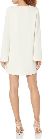 Theory Women's Split Neck Crepe Mini Dress in Saudi Arabia