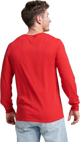 Russell Athletic Men's Dri-Power Cotton Blend Long Sleeve Tees, Moisture Wicking, Odor Protection, UPF 30+, Sizes S-3x in Saudi Arabia