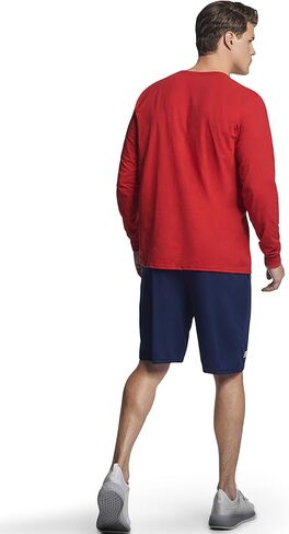 Russell Athletic Men's Dri-Power Cotton Blend Long Sleeve Tees, Moisture Wicking, Odor Protection, UPF 30+, Sizes S-3x in Saudi Arabia