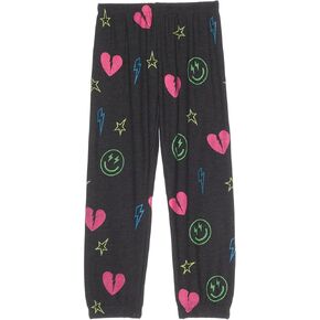 بنطال CHASER Girl Neon Heart & Smiles (للأطفال الكبار)
