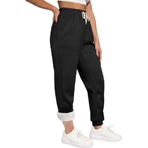 Yeokou Womens Sherpa Lined Sweatpants Winter Warm Fleece Pants