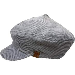 The Hatter Newsboy Cap Thick Corduroy 6 Panel Cabbie