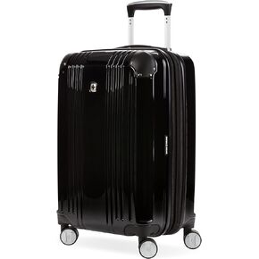 SwissGear 7786 Hardside Expandable Luggage with Spinner Wheels, Black, 2 Piece Set (20/27)