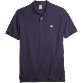 Brooks Brothers Men's Slim Fit Performance Pique Polo Shirt Navy Blue