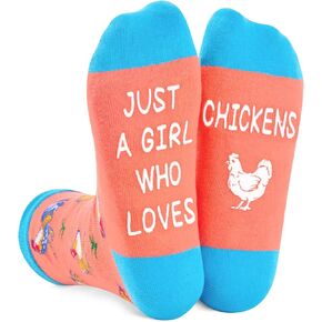 Zmart Farm Animal Socks for Women - Horses Socks Pigs Gifts Goats Gifts Cow Socks Chicken Socks