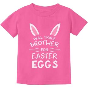 Trade Brother for Easter Eggs Funny Siblings Youth Kids Easter T-Shirt
