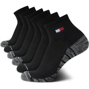 Tommy Hilfiger Men's Cushion Quarter Cut Socks