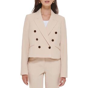 Tommy Hilfiger Women's Cropped Double-breasted Blazer