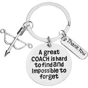 Sportybella - Archery Coach Keychain, Archery Gift, Archery Coach Thank You Gifts