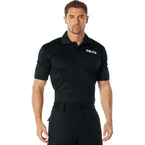 Rothco Moisture Wicking Public Safety Police Polo Shirt - Short Sleeve Double Sided Print