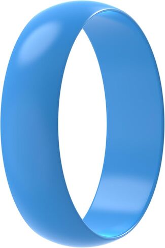 ThunderFit Silicone Wedding Ring for Women - Rubber Engagement Band - Width 5.5mm Thickness 1.5mm in Saudi Arabia
