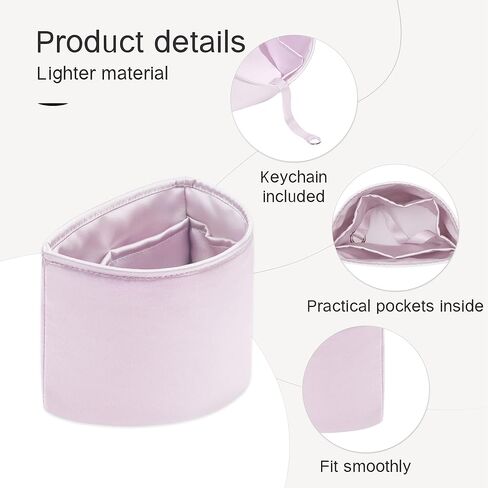 Duma Bag Insert, Organizer Insert Compatible with Chanel Duma backpacks, Silk Bag Organizer for Duma 23A/23P Small, Lightweight and Soft Touch (Small, Black) in Kuwait