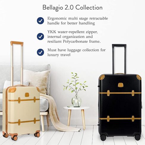 Bric's Bellagio 2.0 Spinner Trunk - 27 بوصة - حقائب فاخرة للنساء والرجال - حقائب أمتعة معتمدة من إدارة أمن المواصلات الأمريكية - كريمي in Kuwait